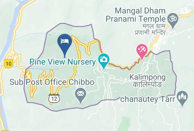 Kalimpang - Pine Tree Spa Resort Maps