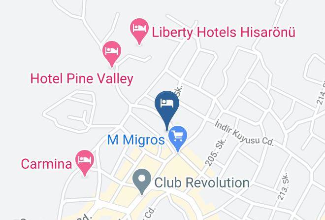 Fethiye - The Pine Hill Hotel & Suites Maps