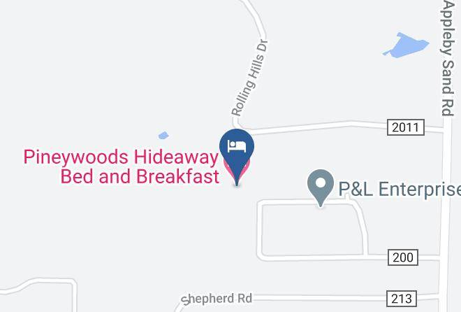 Nacogdoches - Pineywoods Hideaway Bed And Breakfast Maps