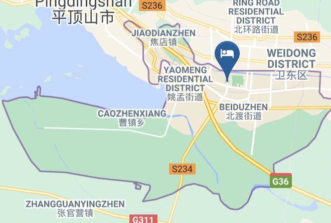 Pingdingshan - Pingdingshan Feixing Crowne Plaza Hotel Maps