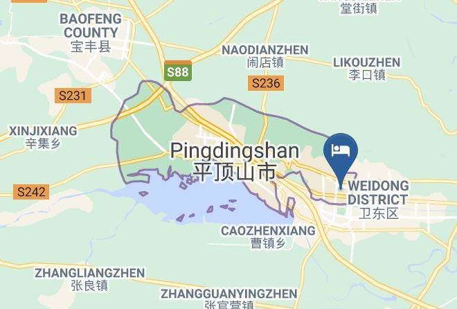 Pingdingshan - Pingdingshan Grand Hotel Maps
