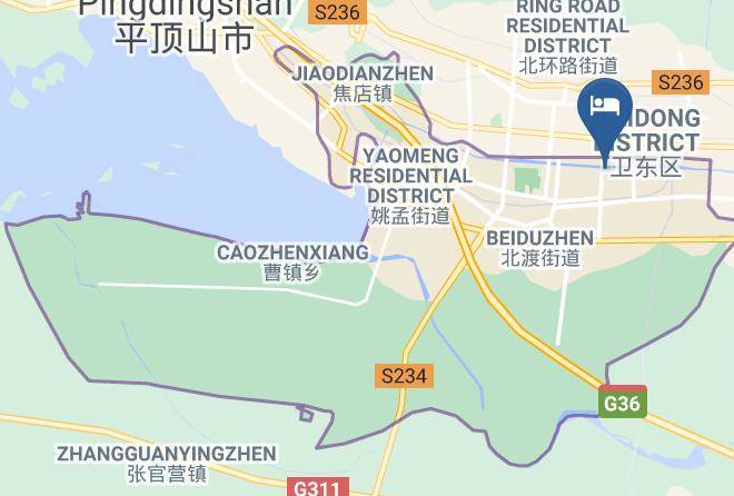 Pingdingshan - Pingdingshan Rong Xiang Hotel Maps