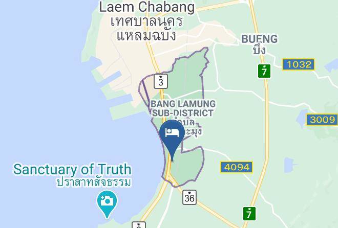 Pink Charm Pattaya Map