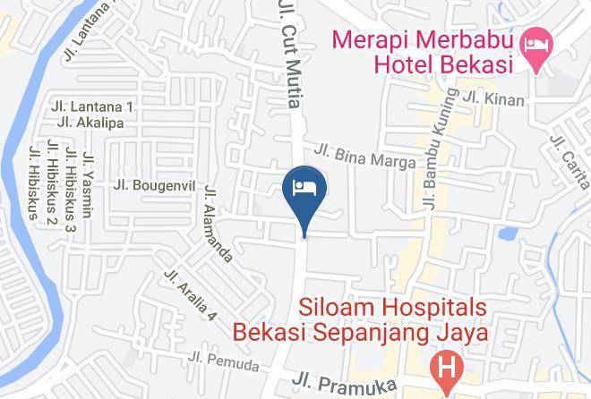 Kota Bekasi - Pinus Hotel Bekasi Maps