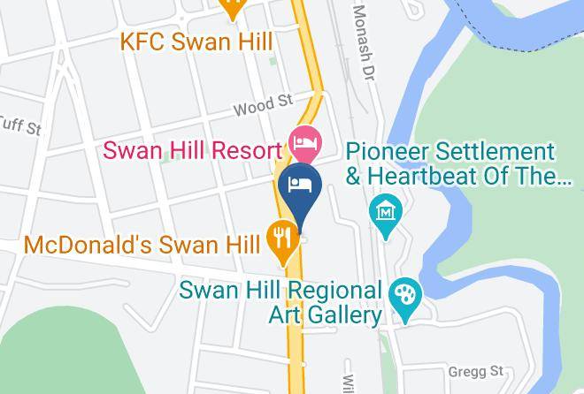 Swan Hill - Pioneer Station Motor Inn Maps