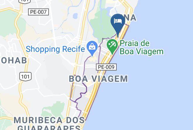 Piratas Da Praia Fit Hostel Recife Mapa
 - Pernambuco - Recife