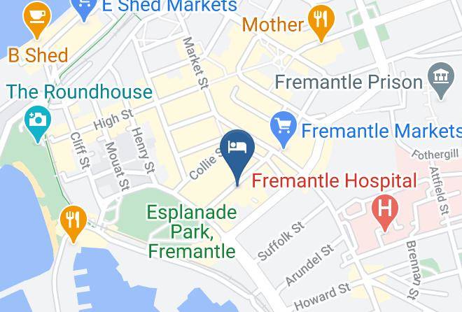 Fremantle - Pirates Backpackers Maps