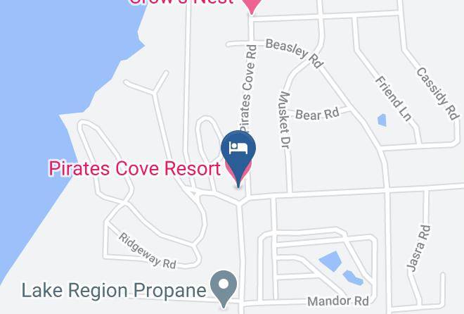 Pirates Cove Resort Map