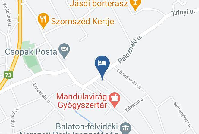 Csopak - Pitypang Vendeghaz Maps