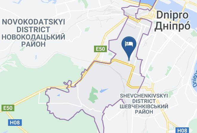 Dnipro - Pivdenniy Hotel Maps