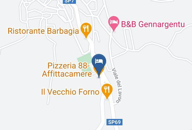 Nuoro - Pizzeria 88 Affittacamere Maps