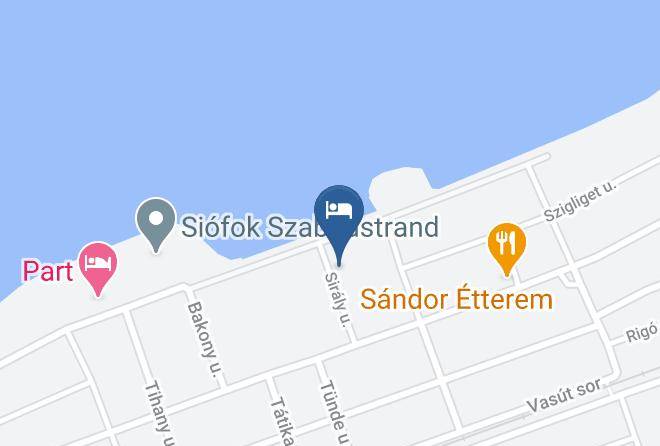 Siofok - Plage On Panzio Maps