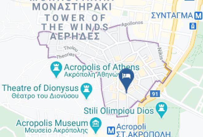 Central Athens - Plaka Arch Suites Maps