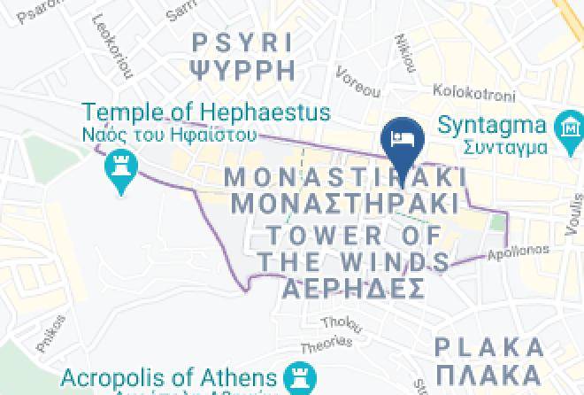 Plaka Hotel Map