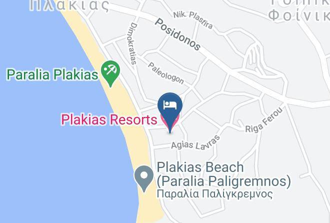 Rethimni - Plakias Resorts Maps