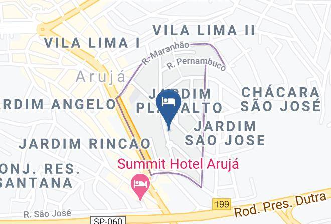Aruja - Planalto Hotel Maps