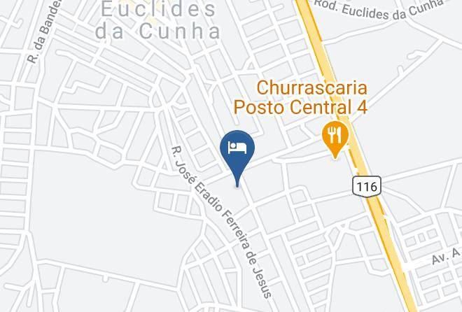 Euclides Da Cunha - Planalto Hotel Maps