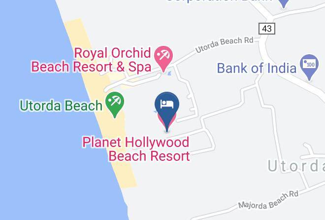 Marmagao - Planet Hollywood Beach Resort Maps