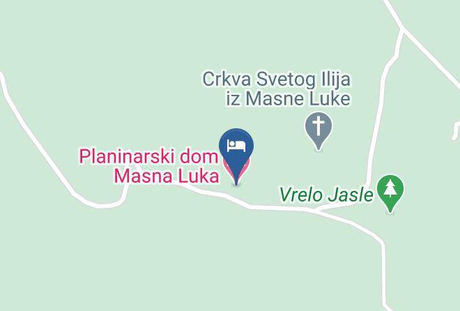 Planinarski Dom Masna Luka Map