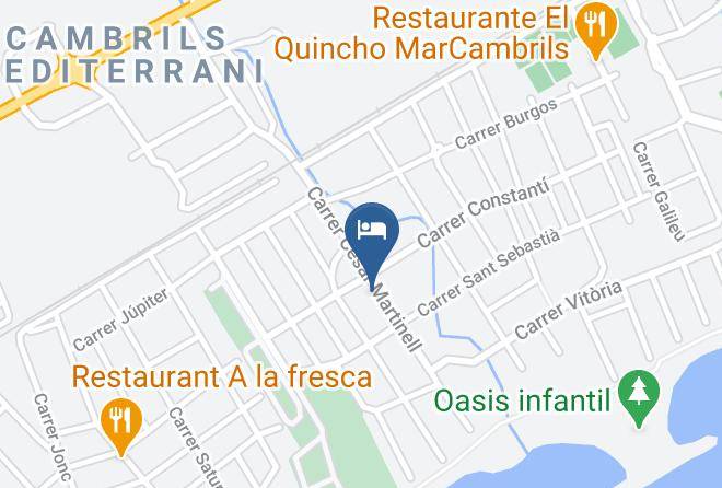 Planta Baja Cesar Martinell Con Jardin Y Barbacoa 115b Map