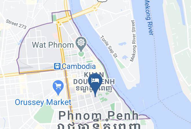 Doun Penh - Plantation Urban Resort & Spa Maps