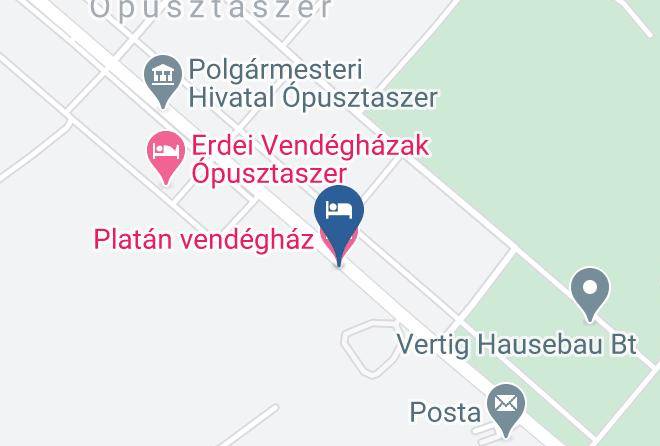 Opusztaszer - Platan Vendeghaz Maps
