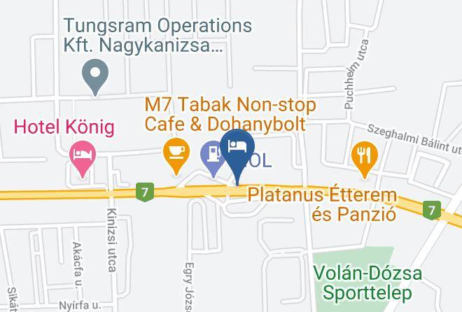 Nagykanizsa - Platanus Panzio Maps