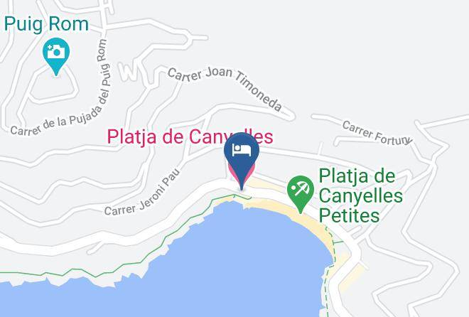 Girona - Platja De Canyelles Maps
