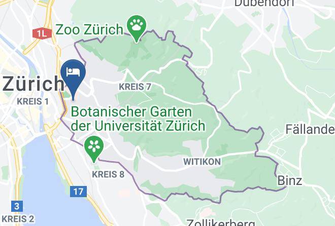 Zurich - Plattenhof Design Hotel Maps