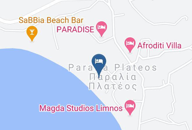 Lemnos - Plati Beach Hotel Maps