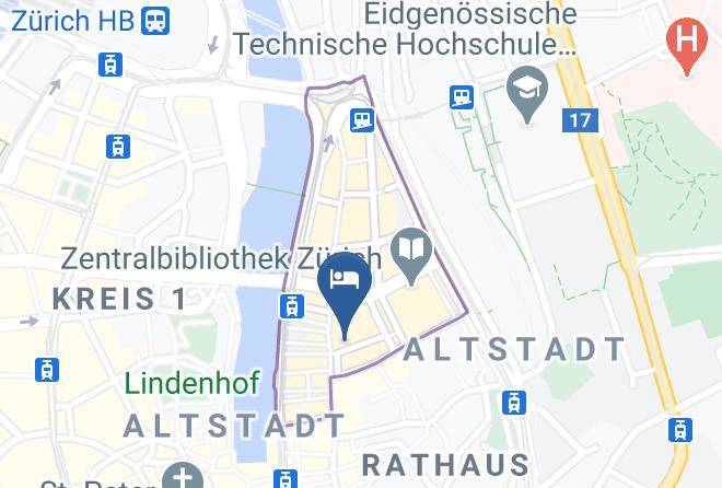 Zurich Niederdorf - Platzhirsch Bar Zurich Maps