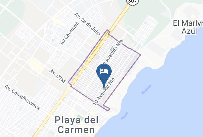 Solidaridad - Playa Blanca Studios & Apartments Maps