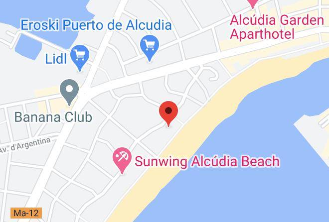Playa De Alcudia Map