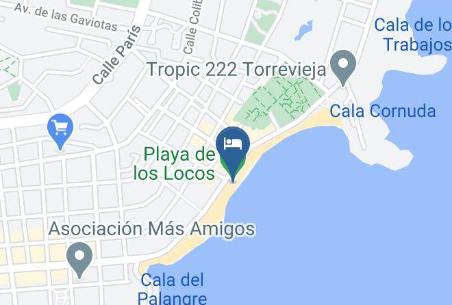 Playa De Los Locos Map
