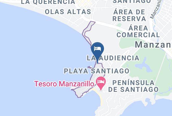 Manzanillo - Playa De Santiago Hotel Maps