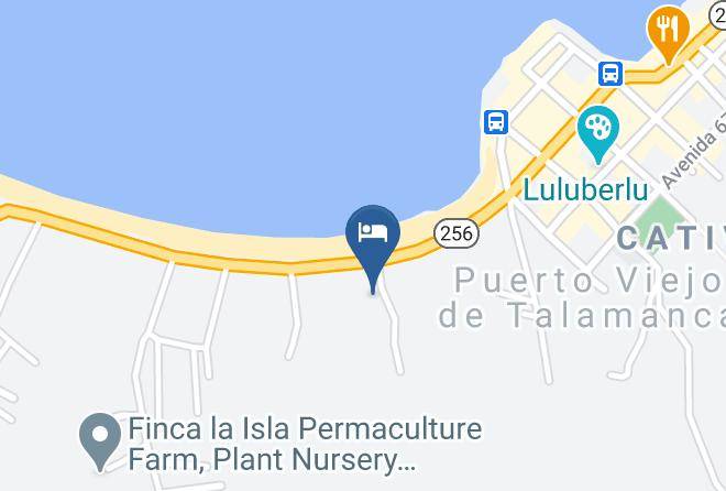 Playa Negra Brewing Kaya's Place Hotel Map