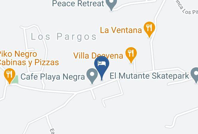 Santa Cruz - Playa Negra Surf Lodge Maps