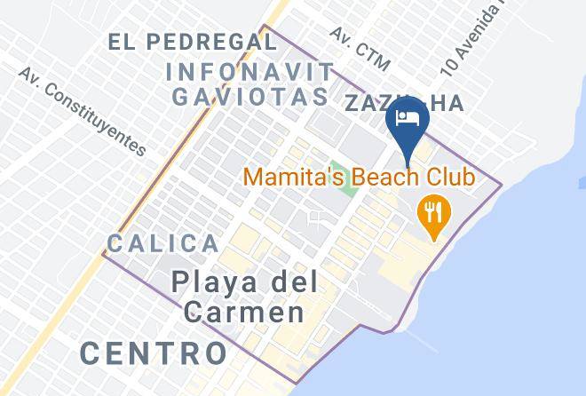 Solidaridad - Playa Quinta B&b Maps