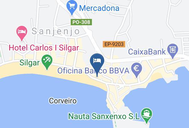 Pontevedra - Playa Sanxenxo Maps