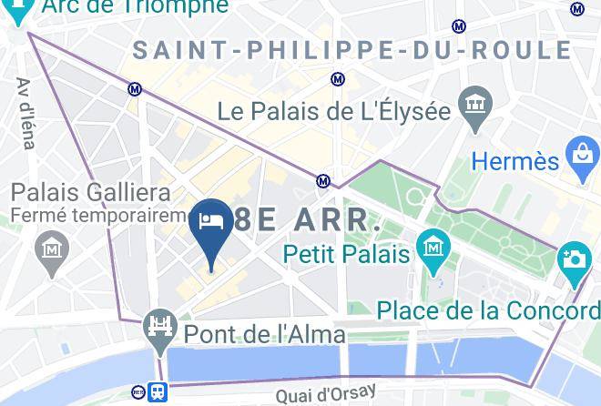 Paris - Hotel Plaza Athenee Maps