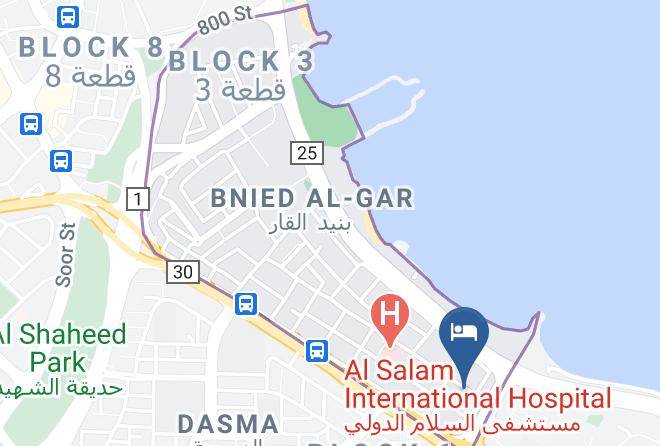 Kuwait City - Plaza Athenee Maps