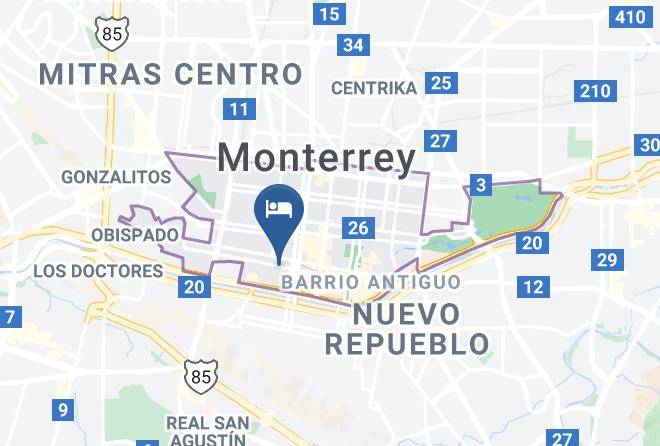 Monterrey - Hotel Plaza Oro Maps