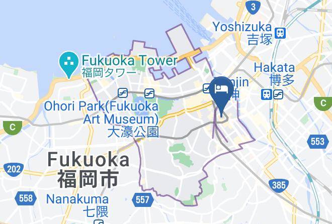 Fukuoka City Chuo Ward - Plaza Fuyo Hotel Maps