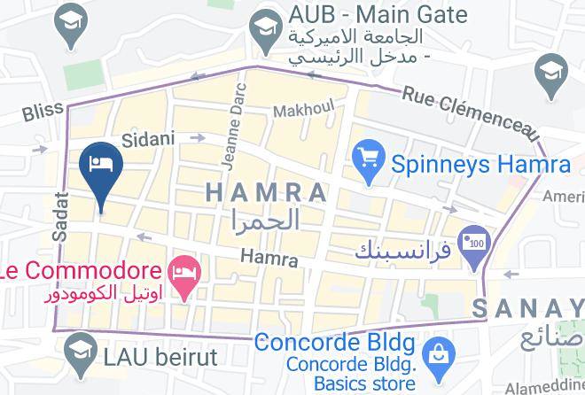 Beyrouth - Plaza Hotel Maps