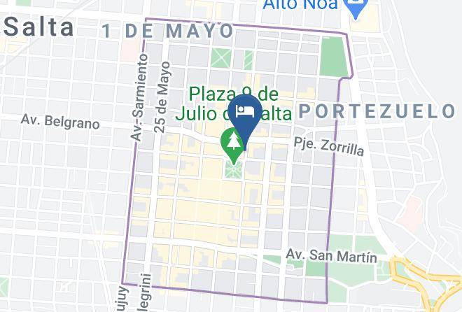 Salta - Plaza Hotel Paseo De Los Poetas Maps