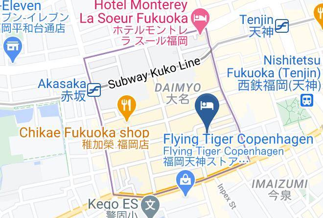 Fukuoka City Chuo Ward - Plaza Hotel Premier Maps