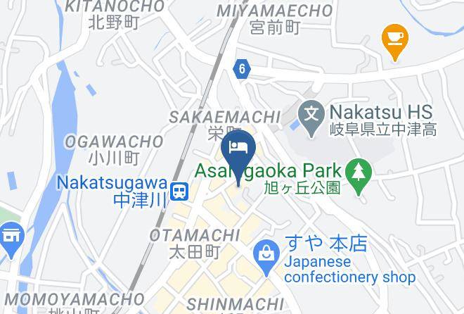 Nakatsugawa City - Plaza Hotel Sakae Maps