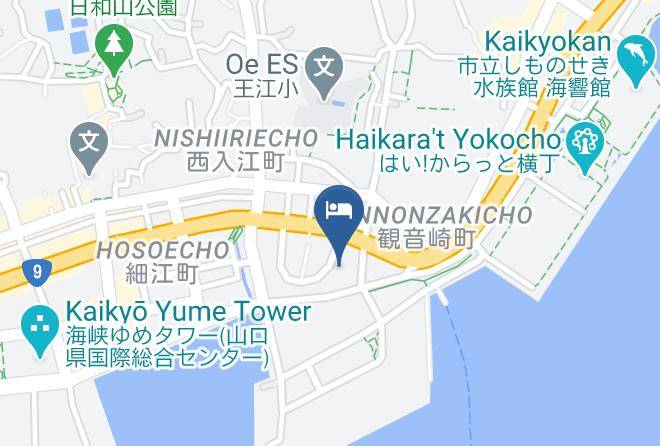 Shimonoseki City - Plaza Hotel Shimonoseki Maps