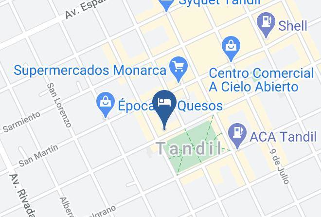 Tandil Partido - Plaza Hotel Maps