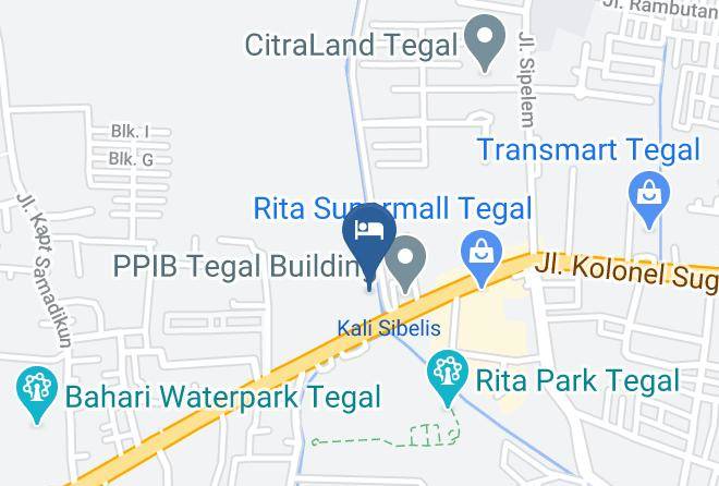 Kota Tegal - Plaza Hotel Tegal Maps
